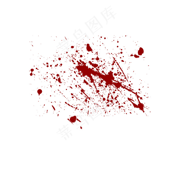 喷溅状血液矢量png,免抠元素