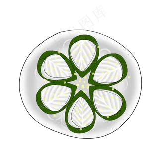 餐饮美食中式点心桂花糕