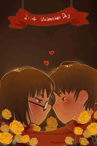 情人节情侣浪漫约会场景免费下载