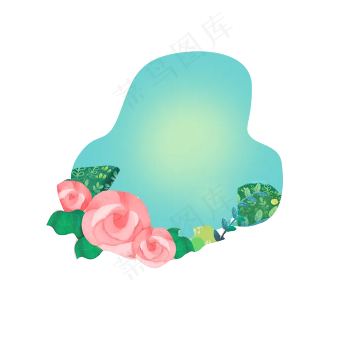 鲜花边框下载(2000*2000px 300 dpi )psd模版下载