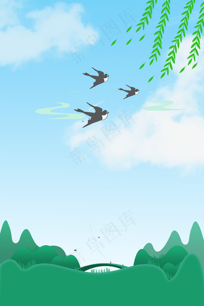 春天春分户外大自然背景