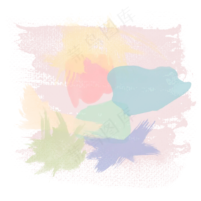 水彩矢量彩色墨迹底纹,免抠元素(2000*2000px 300 dpi )ai矢量模版下载
