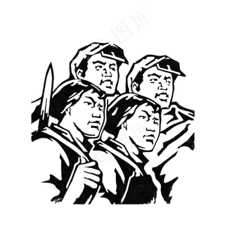 风华正茂革命知青免抠图下载