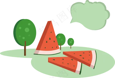 夏季水果立体西瓜