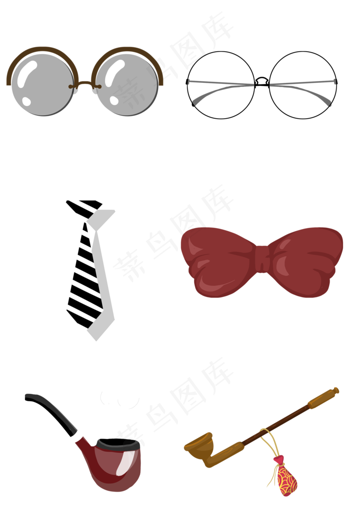 父亲节男士配件物品(2000X3020(DPI:300))psd模版下载