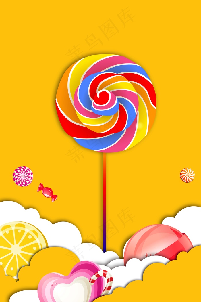 美食节水果棒棒糖