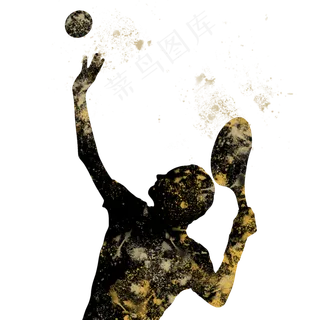 开学季网球社团招新剪影,免抠元素