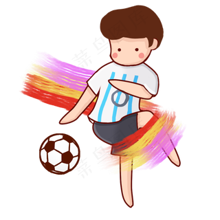 俄罗斯世界杯卡通,免抠元素