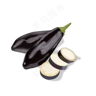 鼠绘处暑蔬菜元素设计2