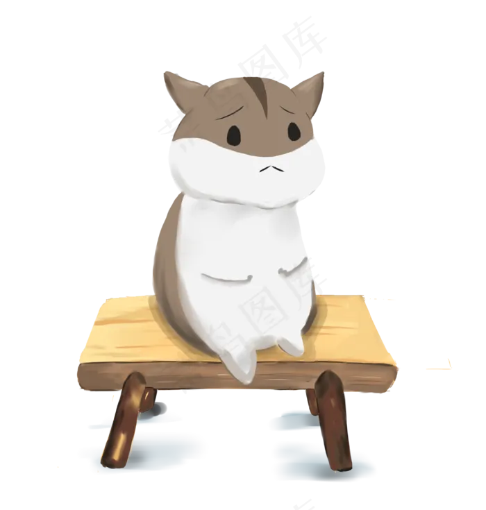 手绘娃娃装饰素材(3027X3177(DPI:300))psd模版下载