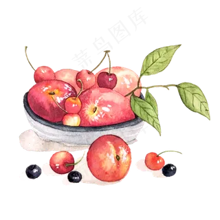 夏日鲜果苹果樱桃车厘子蓝莓莓果