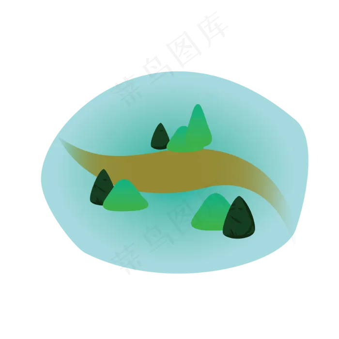 清明节绿水青山思乡(3334*3334px 300 dpi )ai矢量模版下载