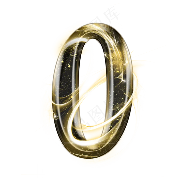 金属光效数字0(2000*2000px 	      )psd模版下载