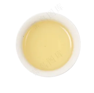 白色瓷杯的茶俯视图,免抠元素