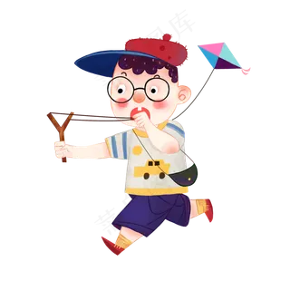 六一儿童节儿童形象男孩,免抠元素