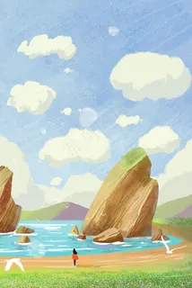 大岩石山水风景图 大岩石山水风景图