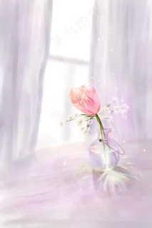 花鲜花小清新玫瑰花