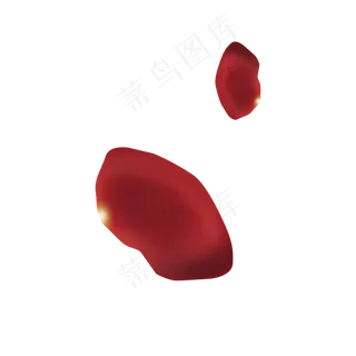 红色的玫瑰花瓣七夕