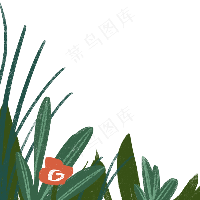 春天植物边框下载