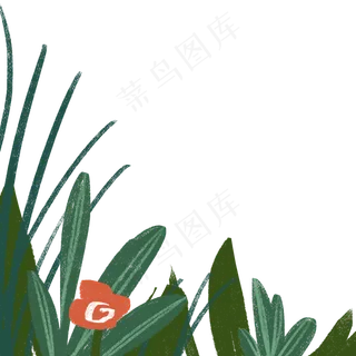 春天植物边框下载