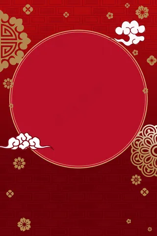 复古中国风圆形边框