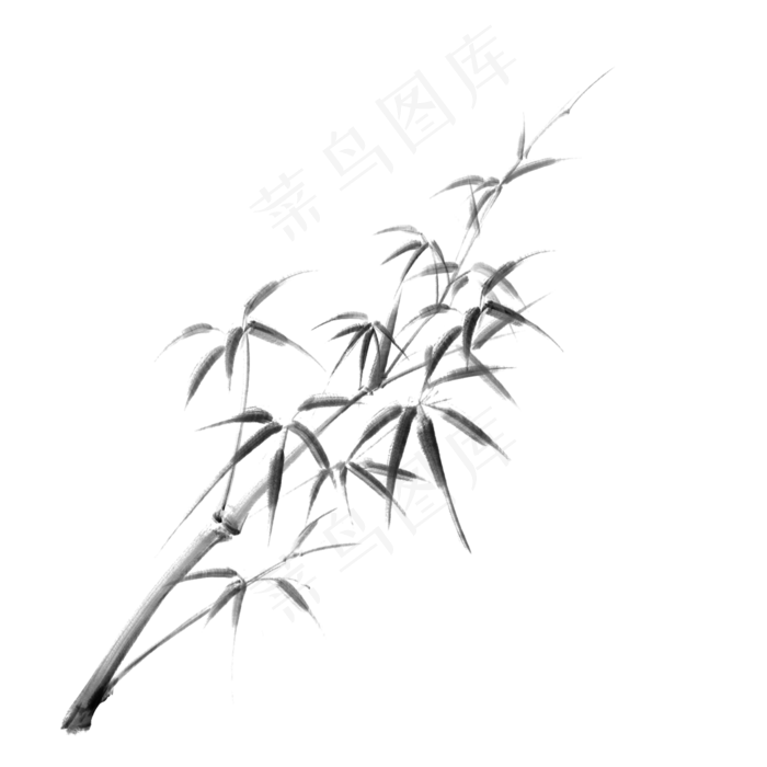 中国风国画水墨竹子