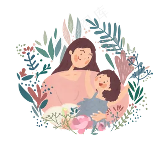 母爱温情五月妈妈美丽温柔怀抱P