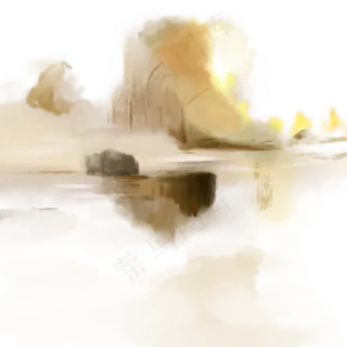 唯美古风山水画