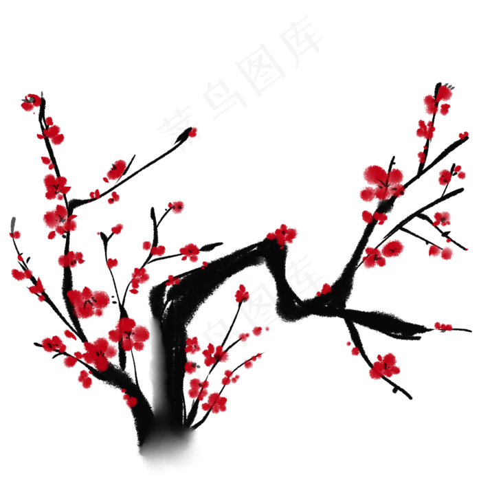 水墨梅花梅花枝