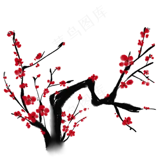 水墨梅花梅花枝