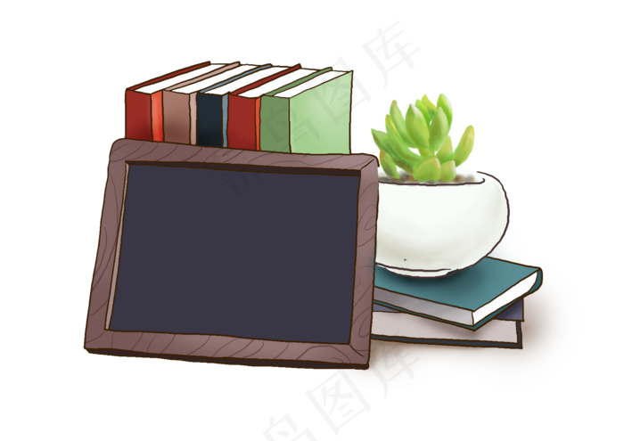 暑假培训班书本素材