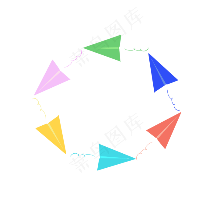 六一儿童节飞机边框