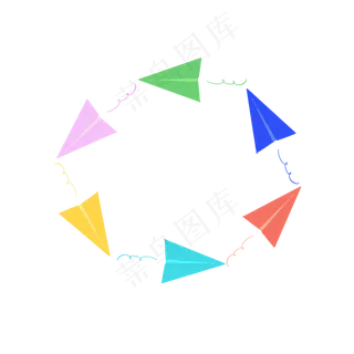 六一儿童节飞机边框