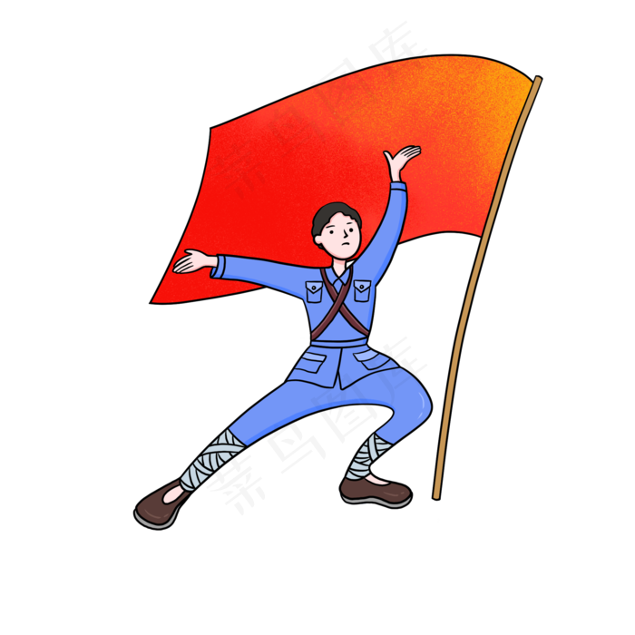 七一建党节战士免扣