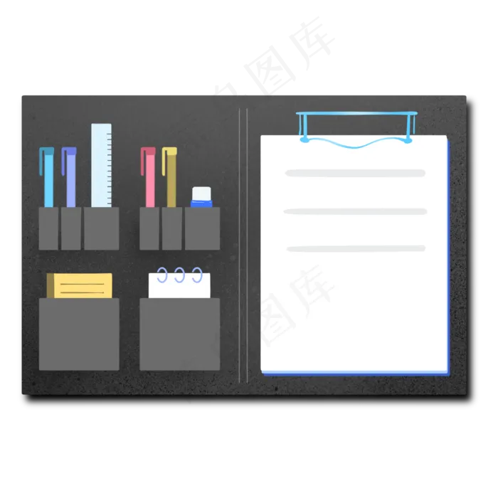 黑色夹板立体(3000X3000(DPI:300))psd模版下载