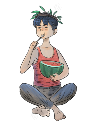 年少时在西瓜地里的快乐