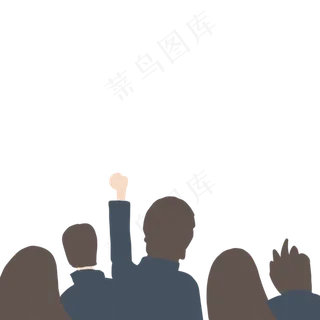 毕业季人群装饰素材