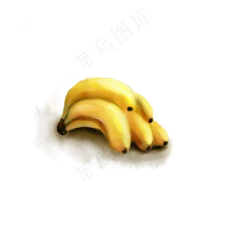 水彩风格香蕉