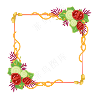 夏天夏季水果蔬菜装饰素材