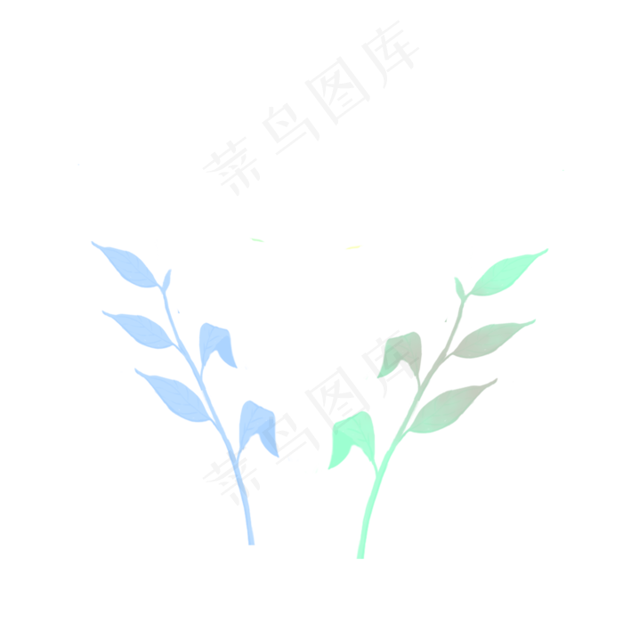 卡通植物PNG下载(2000X2000(DPI:300))psd模版下载