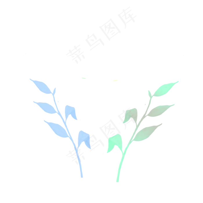 卡通植物PNG下载(2000X2000(DPI:300))psd模版下载