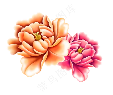 好看的粉红组合花