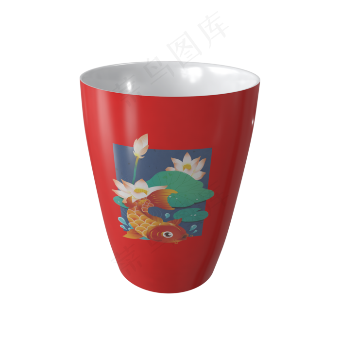 年代感杯子插图装饰