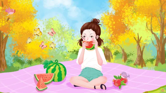 二十四节气小暑夏季绿色吃西瓜 二十四节气小暑夏季绿色吃西瓜