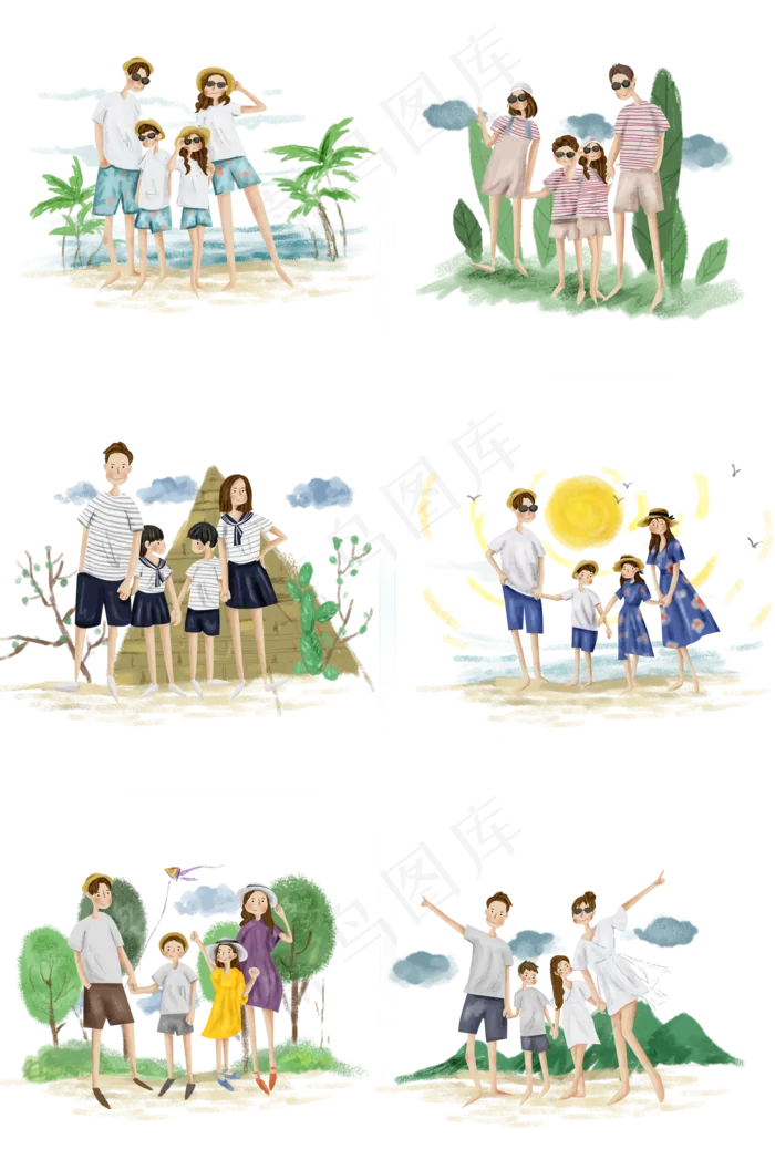 处暑家庭亲子旅行(2000X3020(DPI:299))psd模版下载