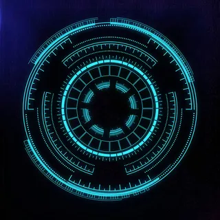 蓝色科技线路图素材