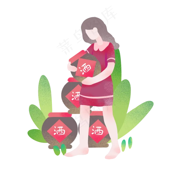 端午节喝酒饮料(2000X2000(DPI:300))psd模版下载