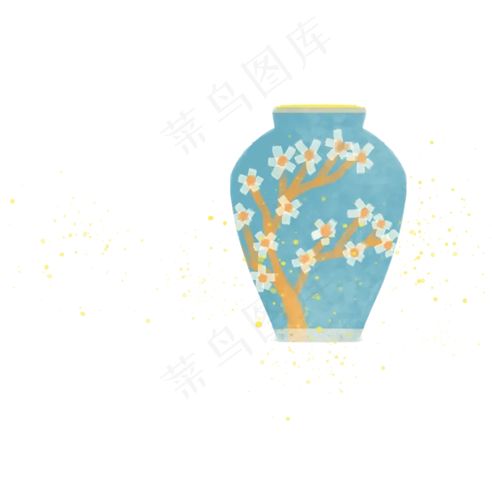 陶瓷花瓶(2000X2000(DPI:300))psd模版下载
