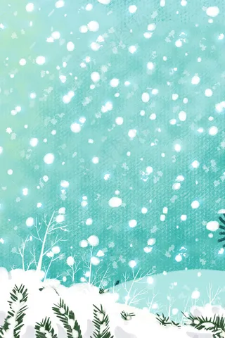 大寒农历节日雪景psd分层banner