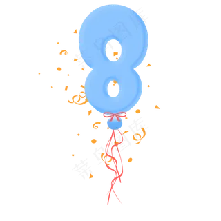 气球字体装饰图案免费下载